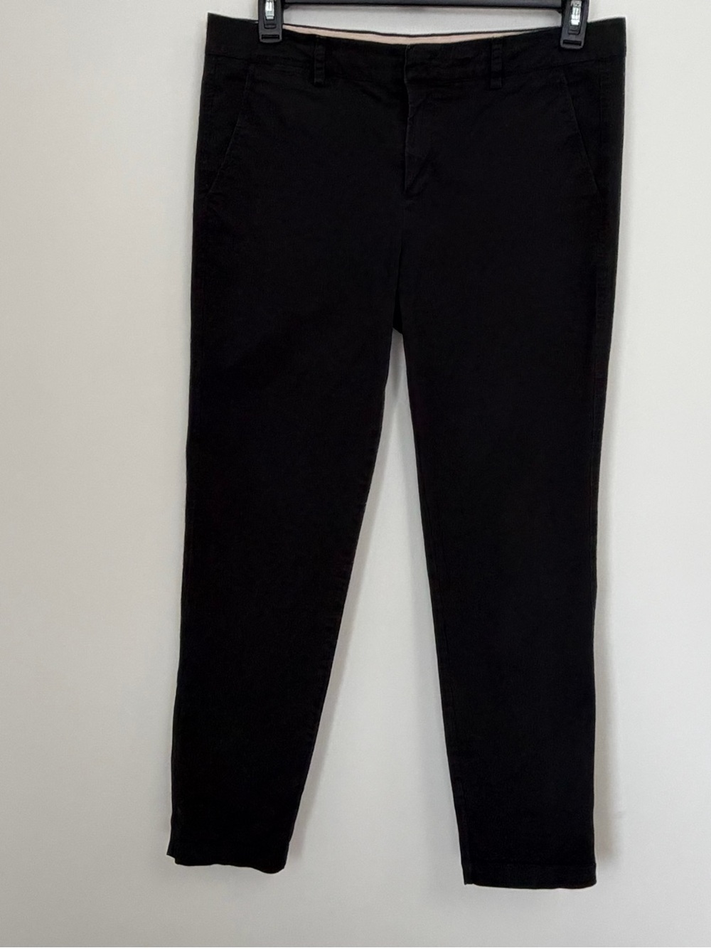Vince Black Cropped Chino Pants – Size 12 – Minimal Tailored Ankle Pants